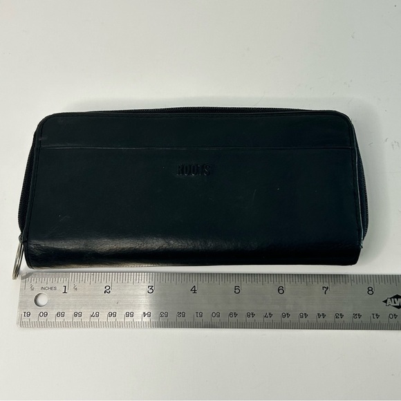 Roots Black Faux Leather Wallet - Picture 13 of 16